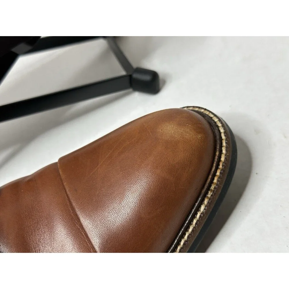 Cole Haan Warren Dress Shoes Mens 8.5 Wide Oxford Lace Up Casual Cap-Toe Brown